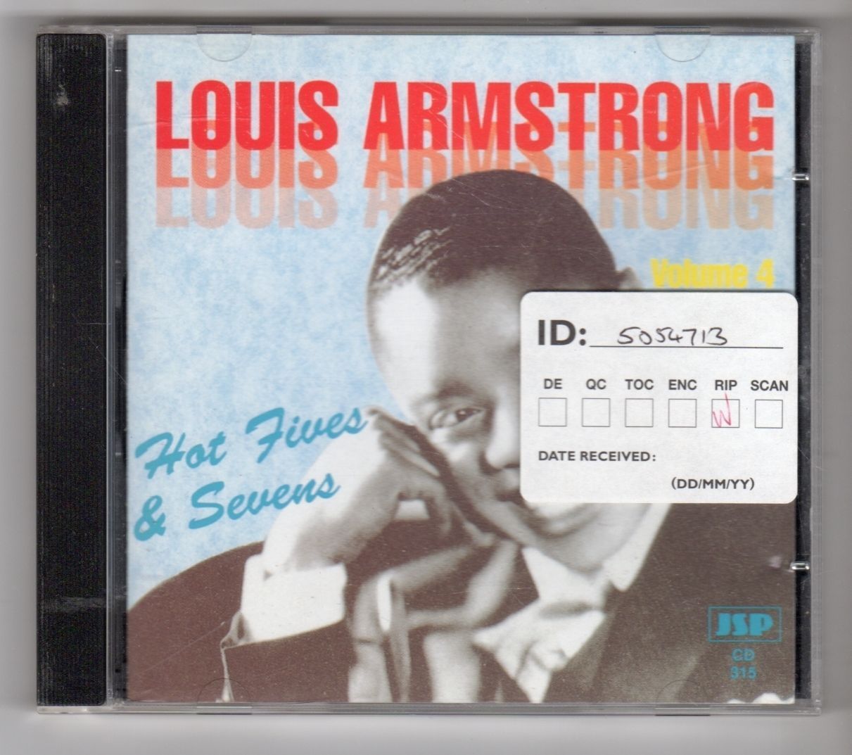 (GY882) Louis Armstrong, Hot Fives & Sevens Vol 4 - 1991 CD