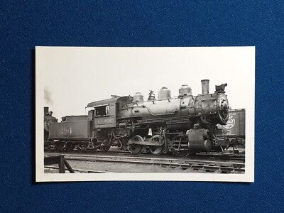 Illinois Central Railroad Train Engine Locomotive No. 284 Antique Photo 