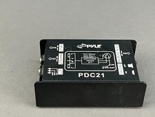 Pyle PDC21 Premium Direct Injection Audio Box, 1/4" Connector, Black; Mint 1E 