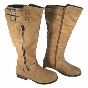 Twisted Noé 7 la rodilla Botas altas Hebilla Correas De Arena | eBay