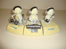 Live Jam White Miniature Robots Lighted Moving Band