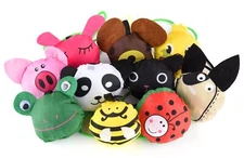 10pcs eco reusable folding tote bags compact durable for daily animal use NEW