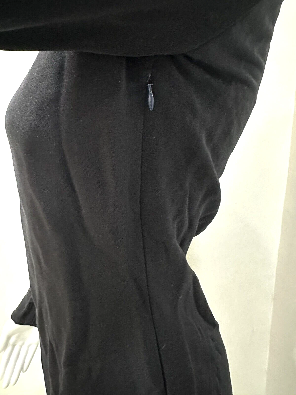 VESTITO VERSACE TECHNO JEANS VINTAGE COLORBLOCK LANA TAGLIA 26 40 NERO MARRONE