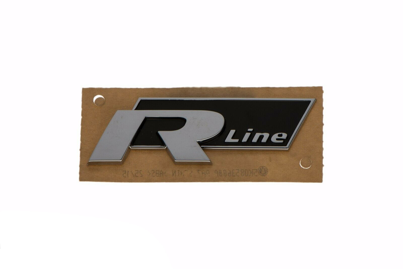 VW Volkswagen R-Line Emblem Decal Chrome & Black OEM GENUINE NEW 5K0853688AFXC