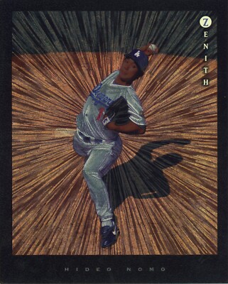 HIDEO NOMO 1997 Pinnacle Zenith 8x10 Dufex #18 of 24 Los Angeles Dodgers !Mint!