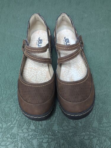 JBU Fawn Women’s Comfort Casual Classic Mary Jane Flats Fashion Shoes 7.5W Wide