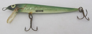VINTAGE FISHING LURE HEDDON COBRA SERIES GREEN SHAD MINNOW BAIT FISH TACKLE