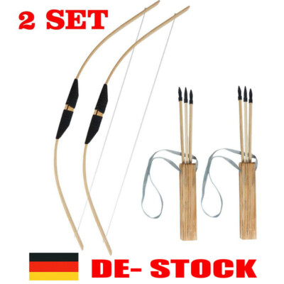 30er Set Bambus Ersatzpfeile - Mit Gummispitze Für Sicheres Bogenschießen