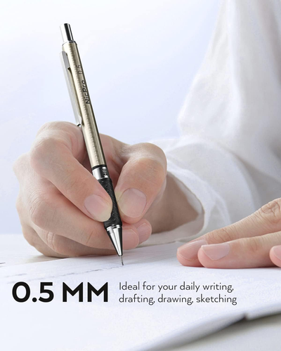 Nicpro 0.5 Mm Art Mechanical Pencil Set in Storage Case, 3 PCS Metal Drafting Pe - Picture 6 of 12
