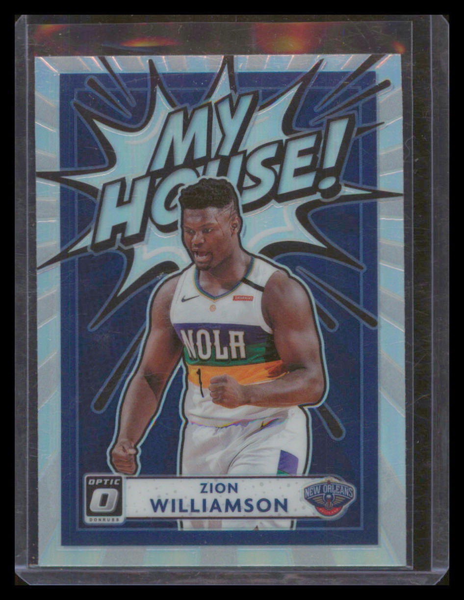 2020-21 Optic Zion Williamson My House! Holo Prizm Pelicans