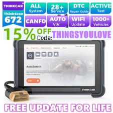 2025 Thinkcar 672 OBD2 Scanner Full System Di...