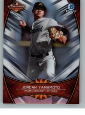 2019 Bowman Chrome Arizona Fall League AFL Stars JY Jordan Yamamoto - Marlins