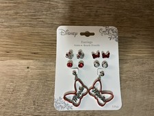 Disney Earrings set of 5 Red Minnie