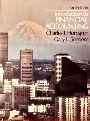 Introduction to financial accounting by Charles T. Horngren