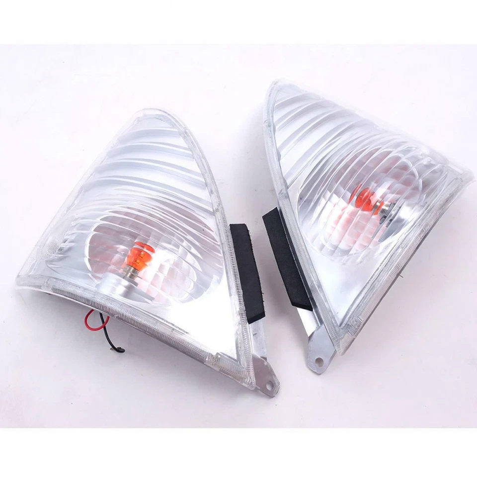 Luminária de canto frontal Fit 2003-2017 Hino Mega 500 Fc4J Fg1J branca transparente caminhão - Imagem 4 de 4