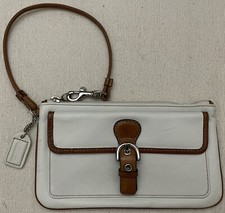 COACH Vintage Large Hampton Leather Wristlet Wallet C-084 
