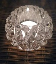 Crystal Prism Round Ball Votive Candle Holder 1pc Candle not Included