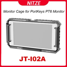 Nitze JT-I02A Monitor Cage Built-in NATO Rail for PortKeys PT6 Sunhood 5.2 inch