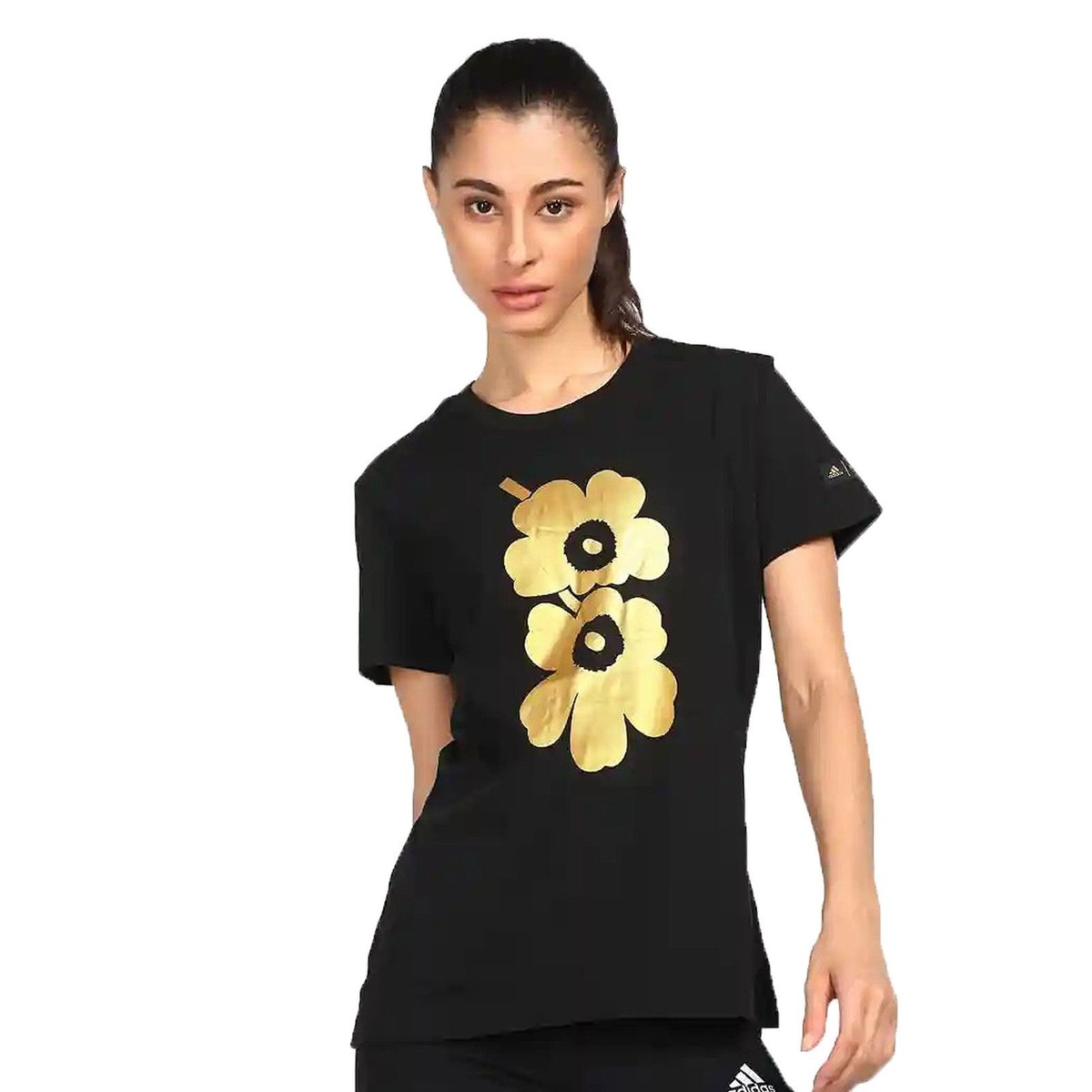 adidas X Marimekko Grafik Tee Designer Damen Shirt Mohn Blumen
