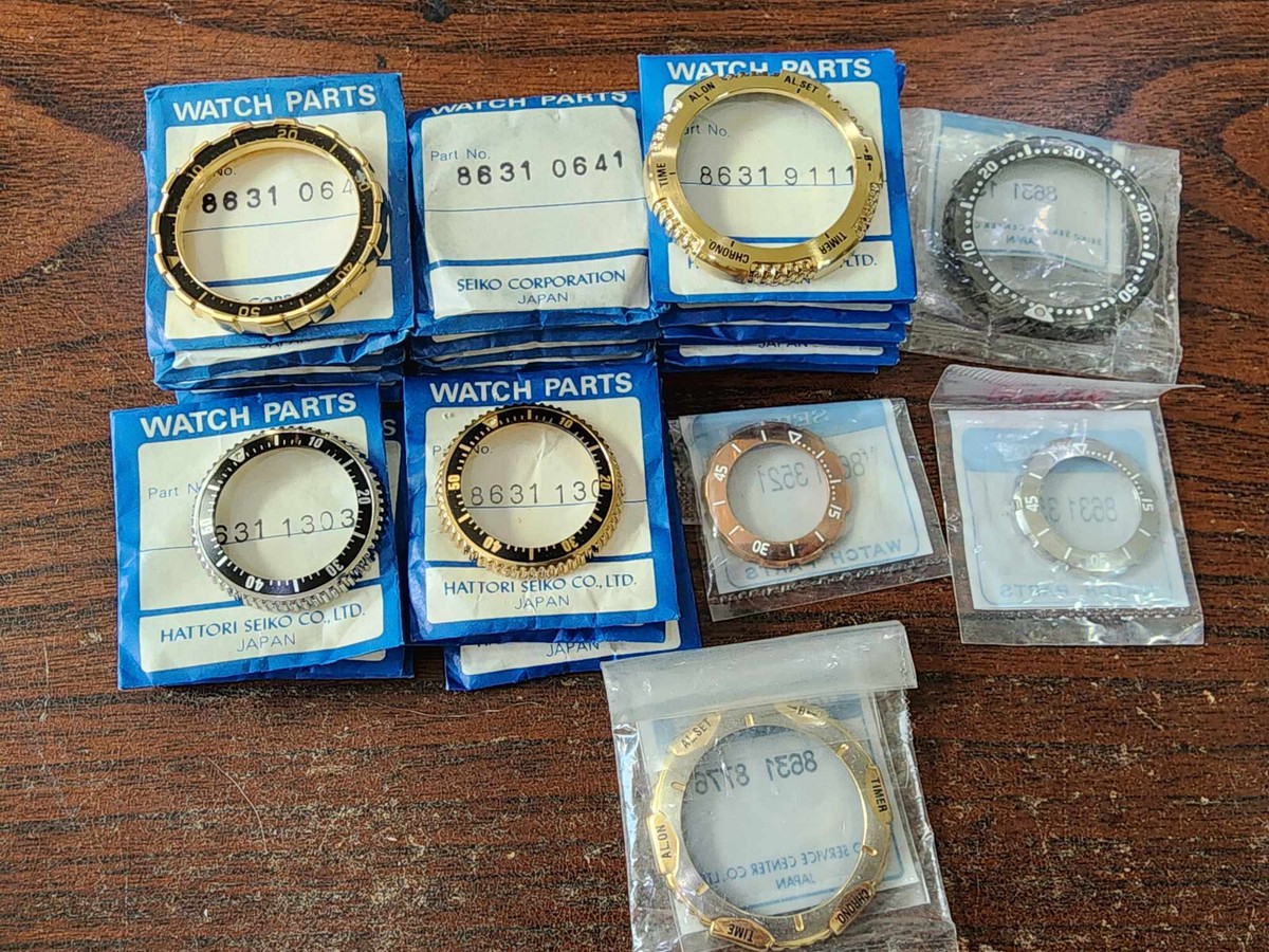 NOS ORIGINAL SEIKO BEZEL DIVER 8631 xxxx ASSORTED MODEL Drop down
