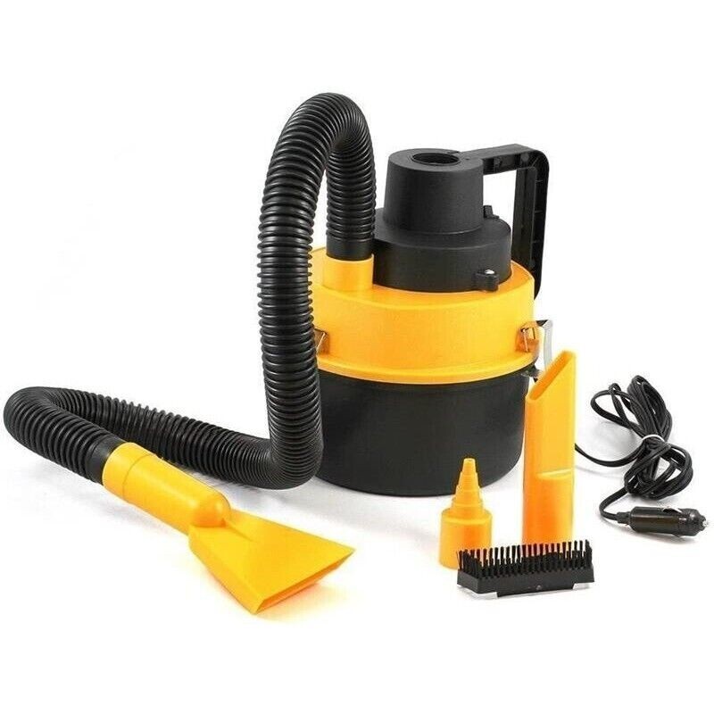 ASPIRAPOLVERE A BIDONE PER AUTO 12 V 60 W CON SERBATOIO DA 4.5 LT