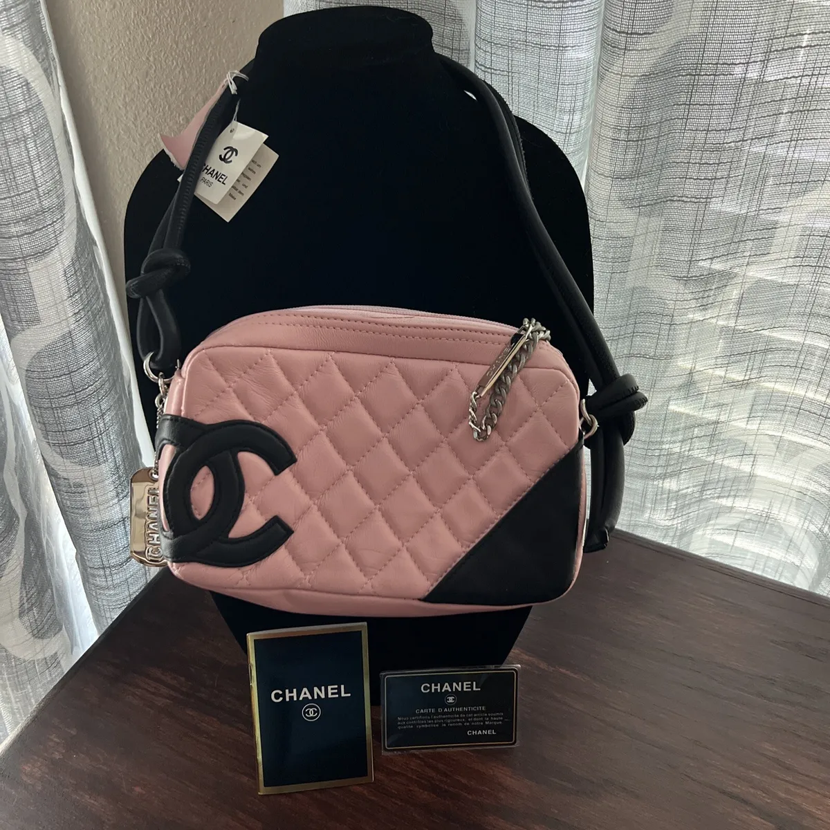 chanel pink tote