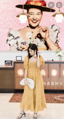 Free People Let's Be Friends Puff Sleeve Pleated Tie Sleeve Midi Dress XS  $128 | eBay