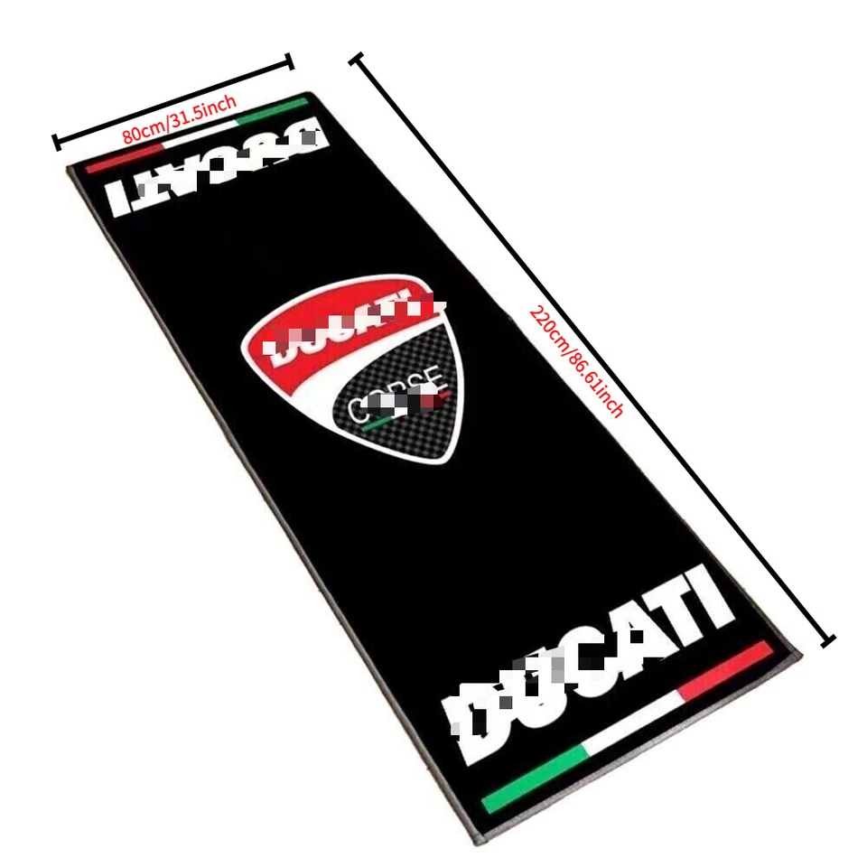 Alfombra antideslizante moto pit garaje moto motocross para Vespa 220 x 80 cm Foto 2 de 4