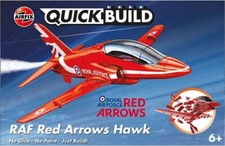 Image of ROYAL AIR FORCE RED ARROWS HAWK JET - - AIRFIX QUICKBUILD PLASTIC KIT