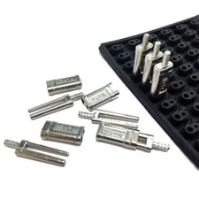 BesQual Metal Double/Twin Pins w/ Metal Sleeves & Rubber Caps, 1000 Sets