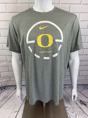 Nike Dri-Fit University of Oregon Basketball T-Shirt Gray CD3431-377 Size XL