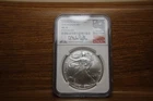 2006 W Burnished American Silver Eagle NGC MS70 Signed