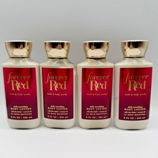Set of 4x Bath Body Works Forever Red Daily Nourishing Body Lotion 8oz Brand New
