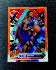 2023-24 TOPPS CHROME KOBE BROWN #18 ROOKIE ORANGE SAPPHIRE RC /25