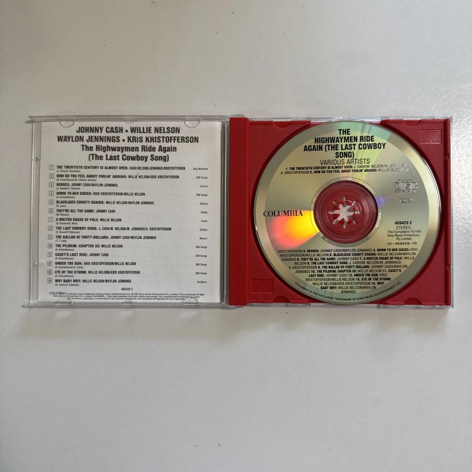 The Highwaymen Ride Again  (CD, 1991) Kristoffeson Cash Nelson Jennings - Image 3 of 4
