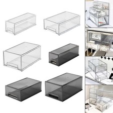 Desktop Drawer Organizer Cosmetic Organiser Case Multifunctional Transparent