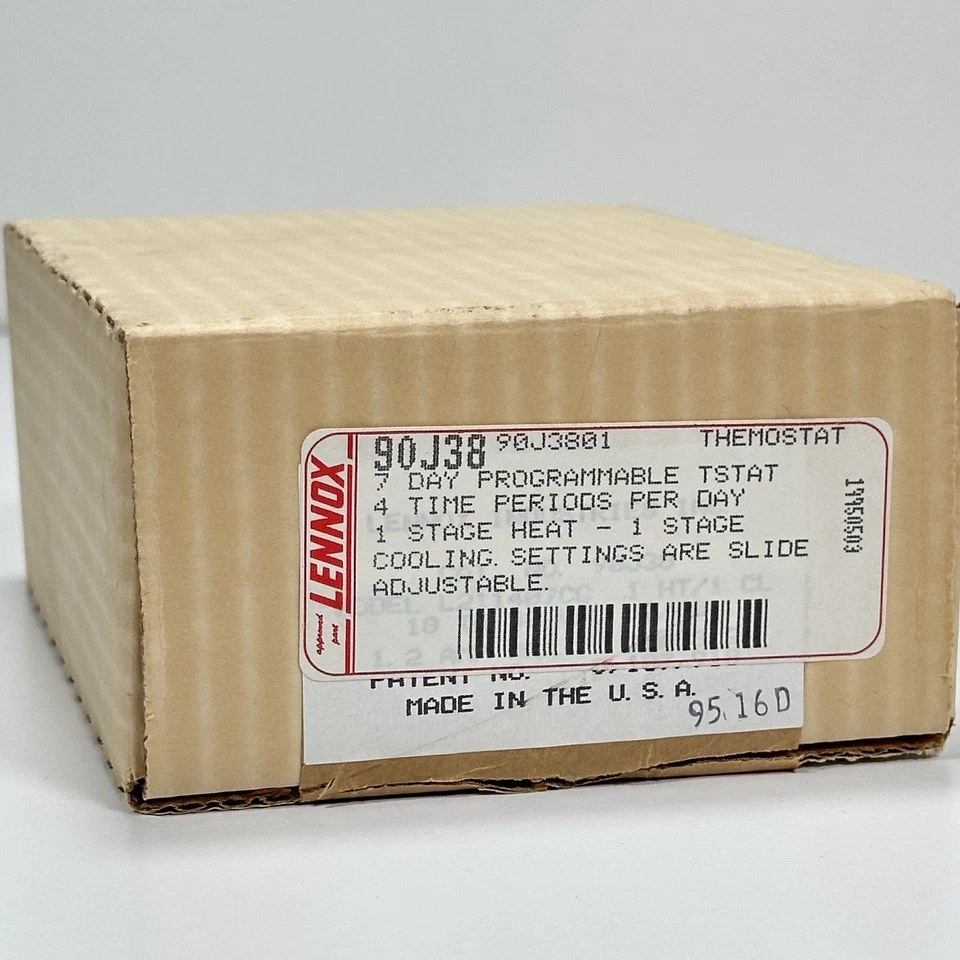 LENNOX Heatcraft Program Thermostat  Heat Pump Furnace Innovator 90J38 L211407CC - Image 3 of 4