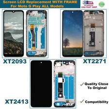 Screen LCD Replacement WITH FRAME For Moto G Play ALL Models