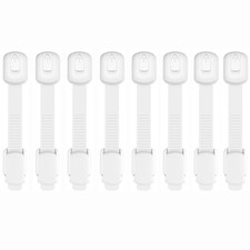Child Safety Strap Locks for Cabinet, Fridge, Ovens, Toilet, Drawer, Trash ca...