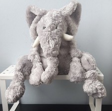 Jellycat Knotty Elephant - Jellycat Large Grey Floppy Elephant Toy Vintage 14"