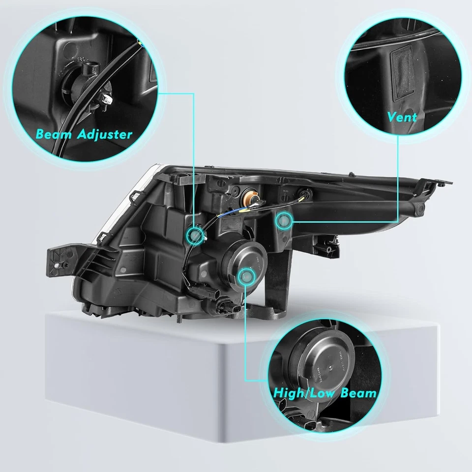 Faro halógeno lateral pasajero de fábrica para Ford Explorer 2011-2015 Foto 3 de 4