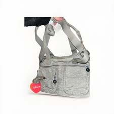 Kipling Ryland Medium Shoulder Bag Grey BNWT Adjustable Strap Nylon