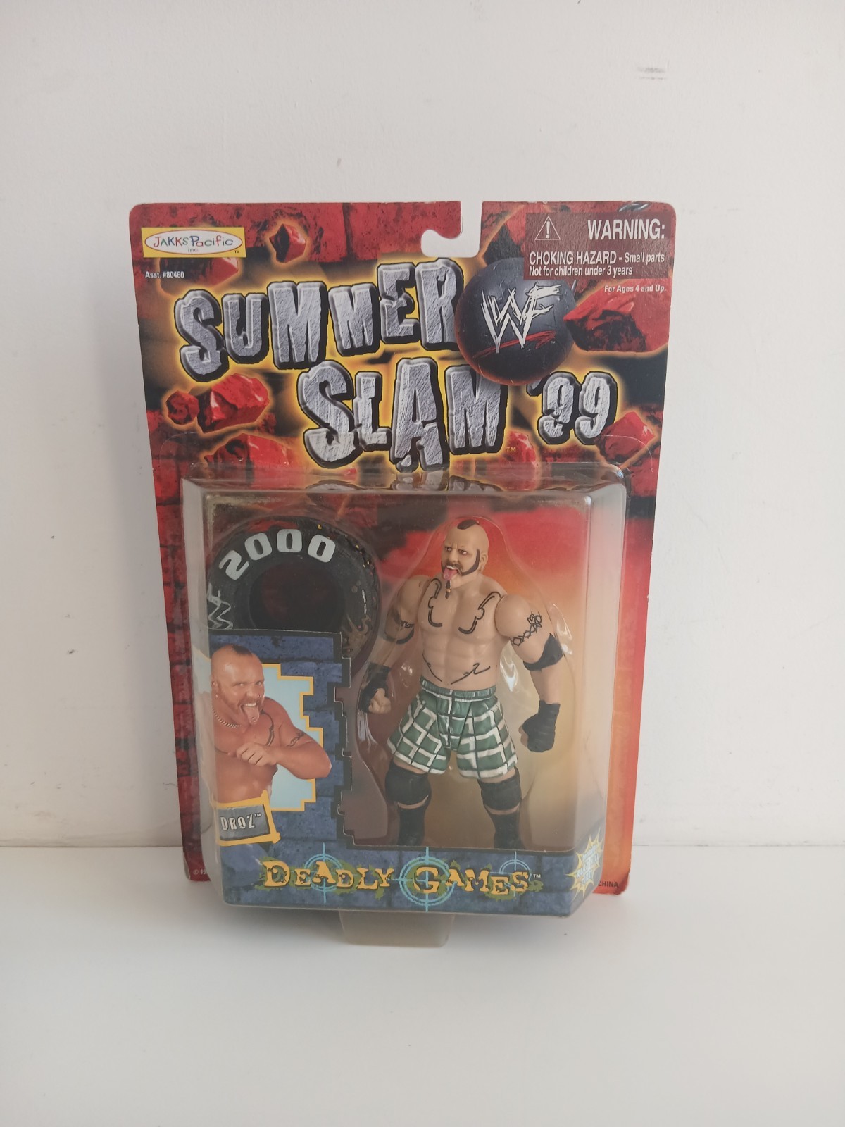 WWE Wrestling Figure Droz Summer Slam 1999 Boxed New Jakks