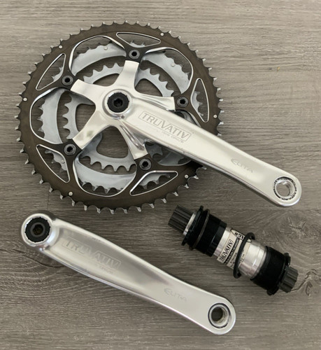 TRUVATIV ELITEA CRANKSET TRIPLE 30-42-52 TOOTH 10 OR 9 SPEED 175 ARMS W/ BRACKET