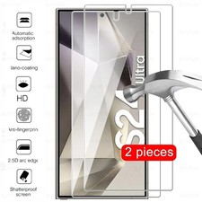 4PCS Tempered Glass Screen Protector For Samsung Galaxy S24 S25 FE Ultra Edge