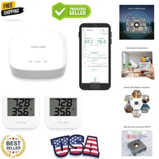 Smart Temp & Humidity Sensor, LoRa Long Range, 2  Battery, Indoor Monitoring ...