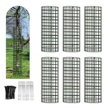 6/9/12 Pack Tree Trunk Protector, Metal Mesh Tree Bark Protector 5'' Dia x 16...