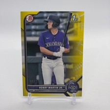 2022 Bowman Prospects Yellow Border 27/75 Robby Martin Jr #BP-43