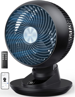 DREO Smart Fan for Bedroom, Powerful 85 Ft Airflow, 12 Inches, Desk Fans in 20Db