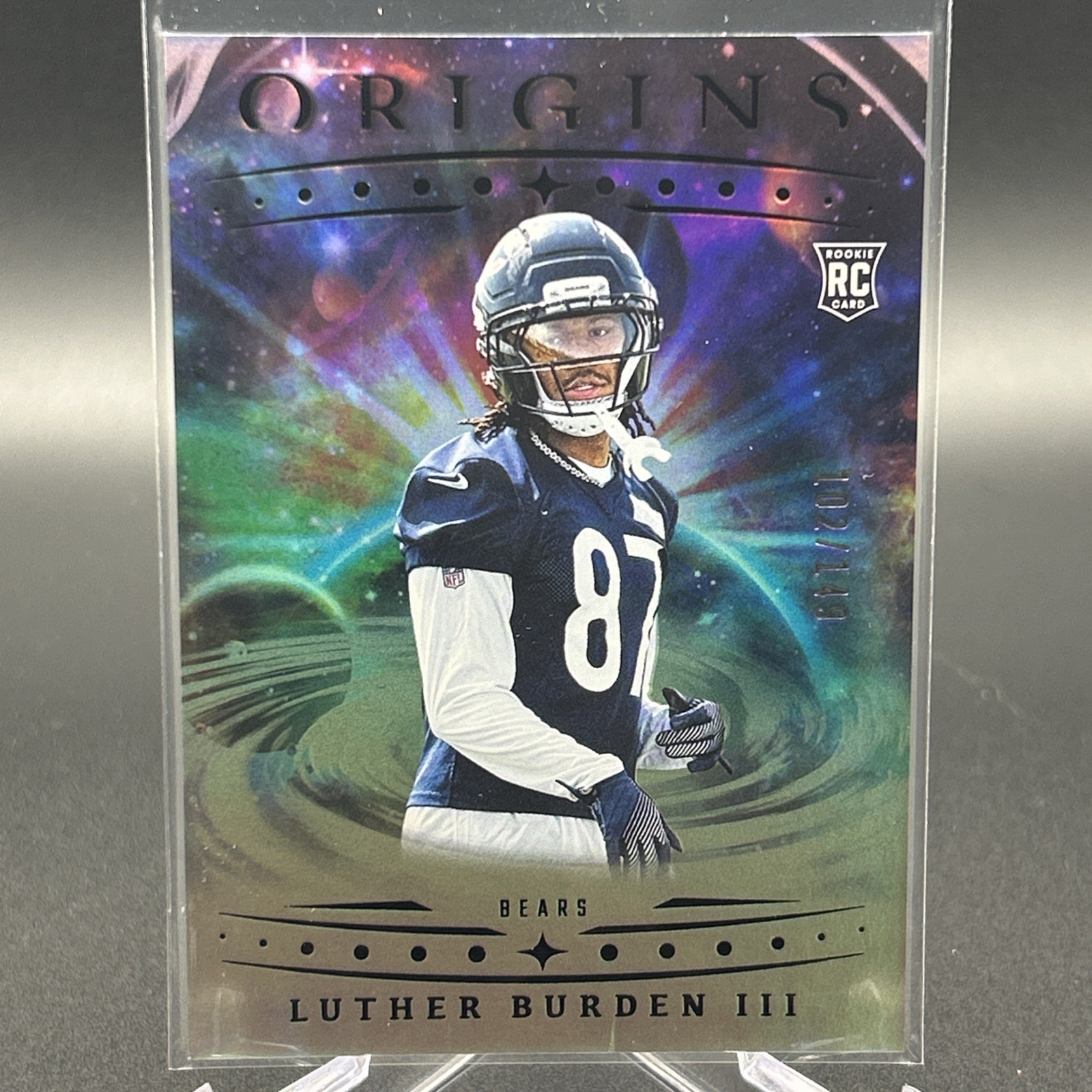 2025 Panini Origins Football Luther Burden III Rookie Silver  /149 RC #147 Bears
